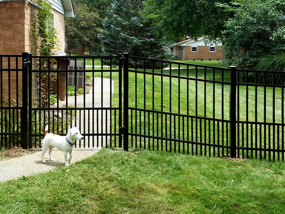 Aluminum pet fencing in Dayton Ohio