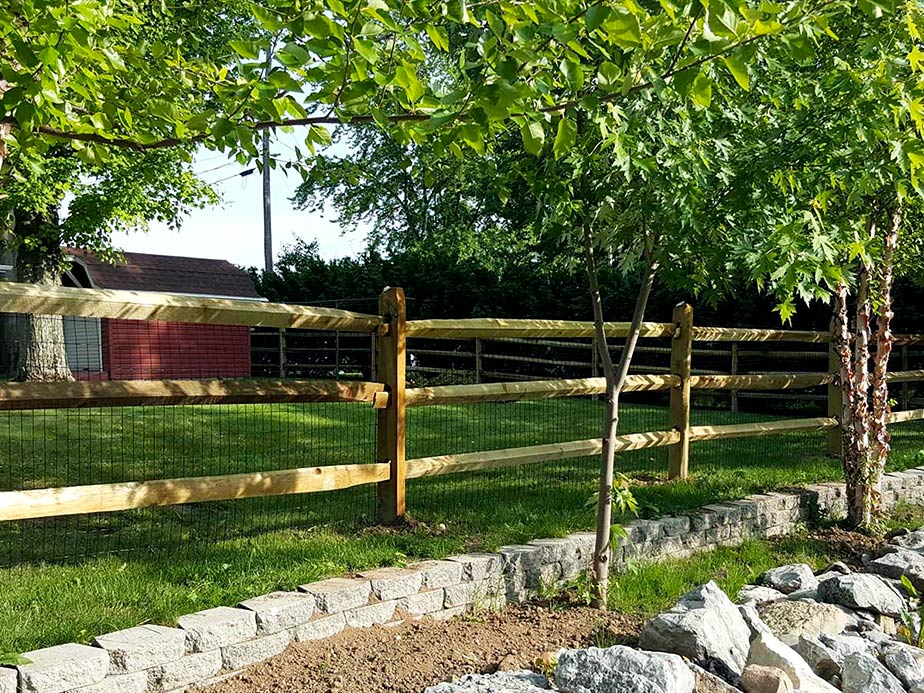 Farm Split Rail Fence in Dayton Ohio