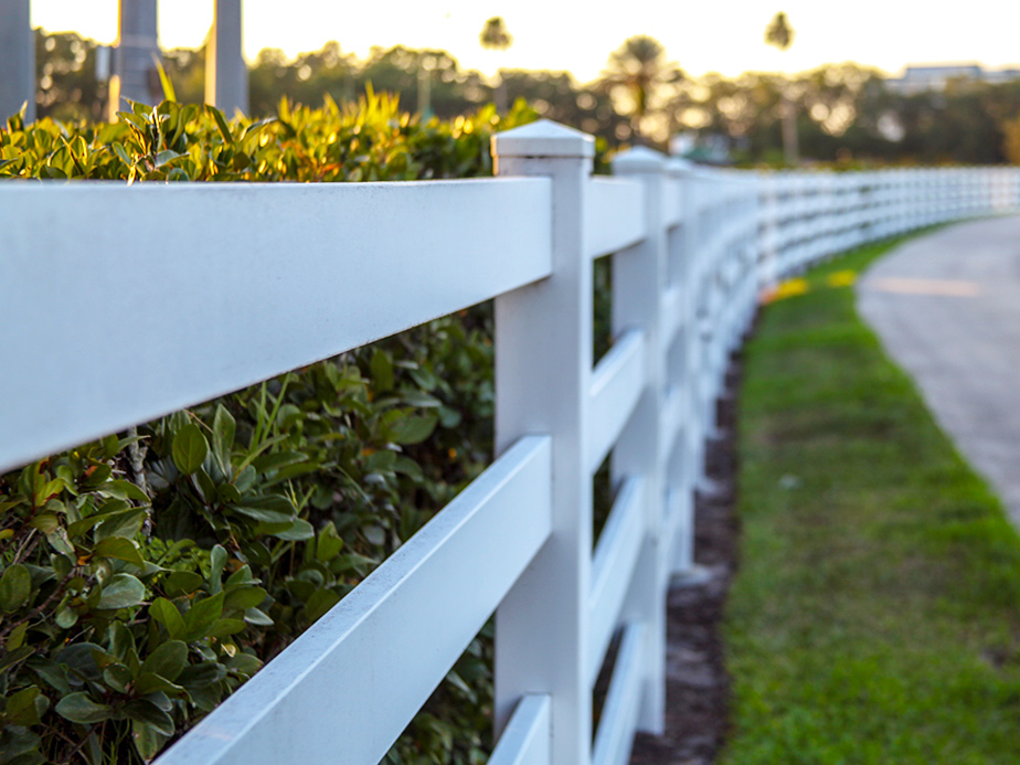 Farm Vinyl Rail Fence in Dayton Ohio