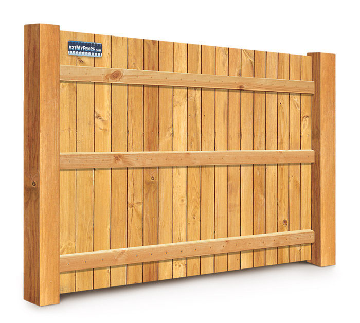 Wood fence features popular with Dayton Ohio homeowners