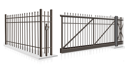 Commercial V-track slide gate installation company in  Sugar Creek Township Ohio